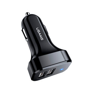 Cargador para Auto USB Dual 2.1A Negro - Imagen 1