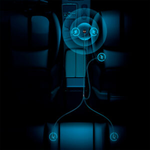 Cargador Celular para Auto USB Dual 3.4A + Cable Resorte 3 en 1 - Imagen 3