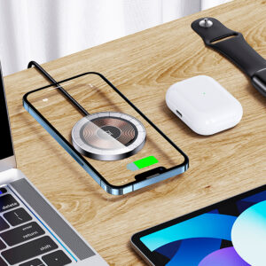 Cargador Celular Inalambrico Magsafe 15W Transparente - Imagen 3