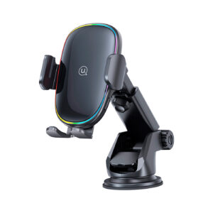 Cargador para Auto Inalambrico con soporte y luz 15W Negro - Imagen 1