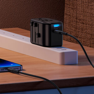 Cargador universal 4 en 1 USB dual 12W Negro - Imagen 3