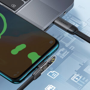 Cable Tejido ICEFLAKE Type-C a Type-C PD 100W 1.2m - Imagen 2