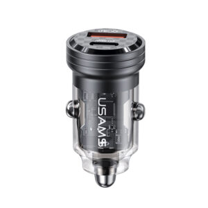 Cargador para Auto Rapido C35 USB + Type-c 45W Negro - Imagen 1