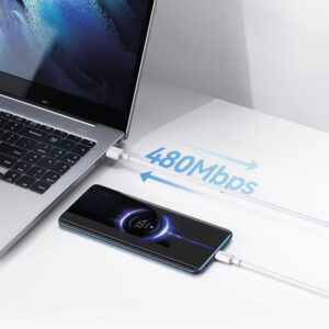 Cable Celular Type-C a USB 3A 2m U84 Blanco - Imagen 2