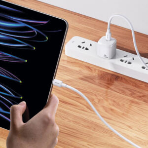 Cable Celular Type-C a Type-C PD 100W 2m U84 Blanco - Imagen 3