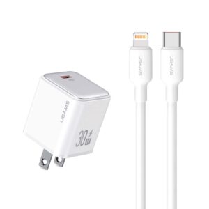 Kit Cargador Celular Pared Ultra Rapido PD 30W + Cable Celular iPhone a Type-C digital PD 30W - Imagen 1