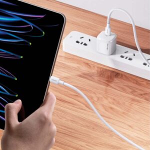 Kit Cargador Celular Pared Ultra Rapido PD 30W + Cable Celular iPhone a Type-C digital PD 30W - Imagen 3