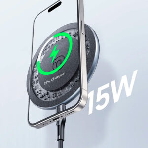 Cargador Celular Inalámbrico 15W Negro - Imagen 2