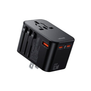 Cargador Universal 4en1 Type-C Dual + USB 65W Negro - Imagen 1
