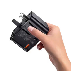 Cargador Universal 4en1 Type-C Dual + USB 65W Negro - Imagen 3